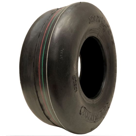 11x4.00-5 sileä ruohonleikkurin slick-rengas, 4-kerroksinen tubeless, Journey P607 -kuvio, 150 kg