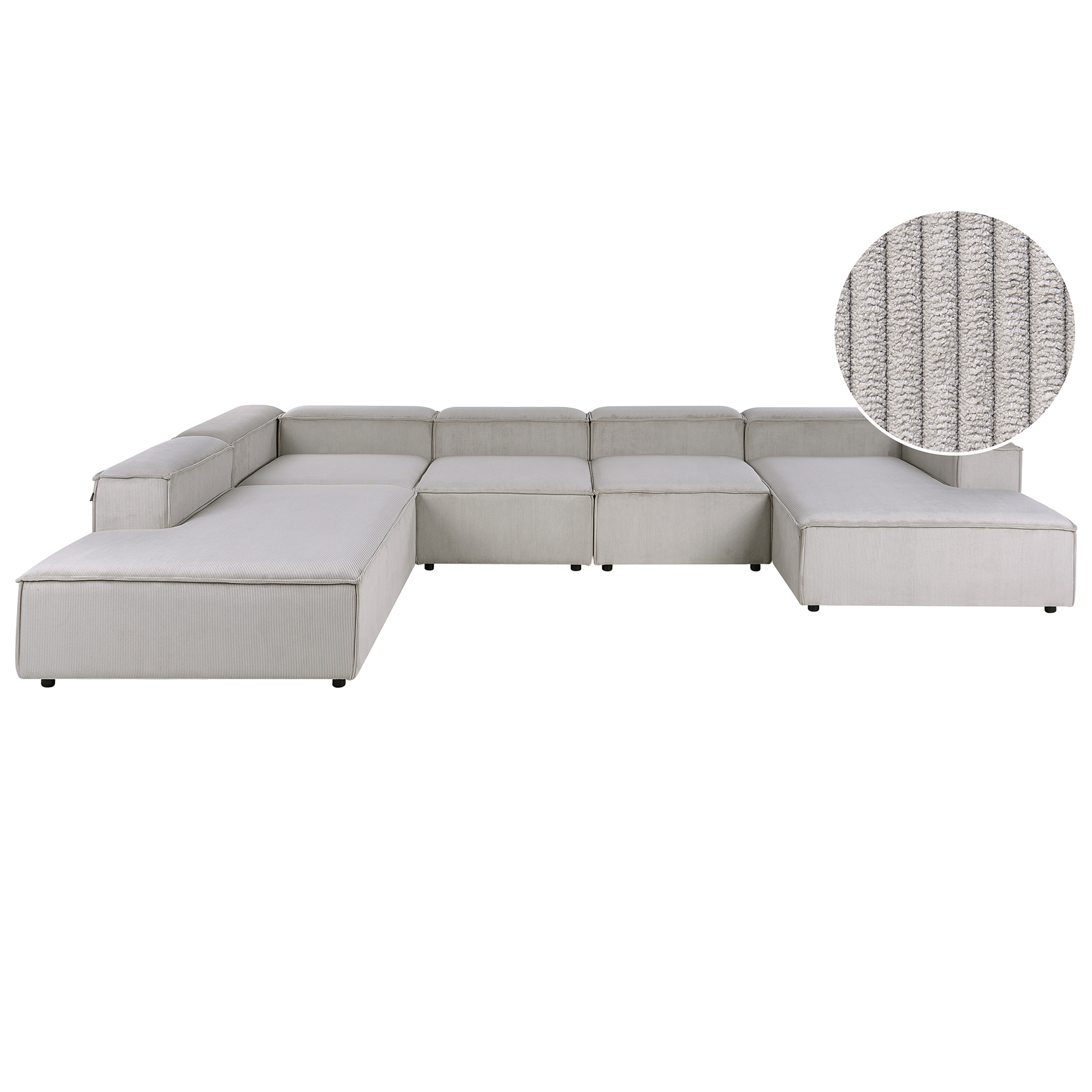 Moduulikulmasohva 5-istuttava ARDAL vakosametti Ruskeanharmaa Oikea