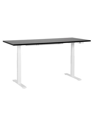 Sähkösäädettävä työpöytä DESTINES Musta/valkoinen 180 cm 80 cm