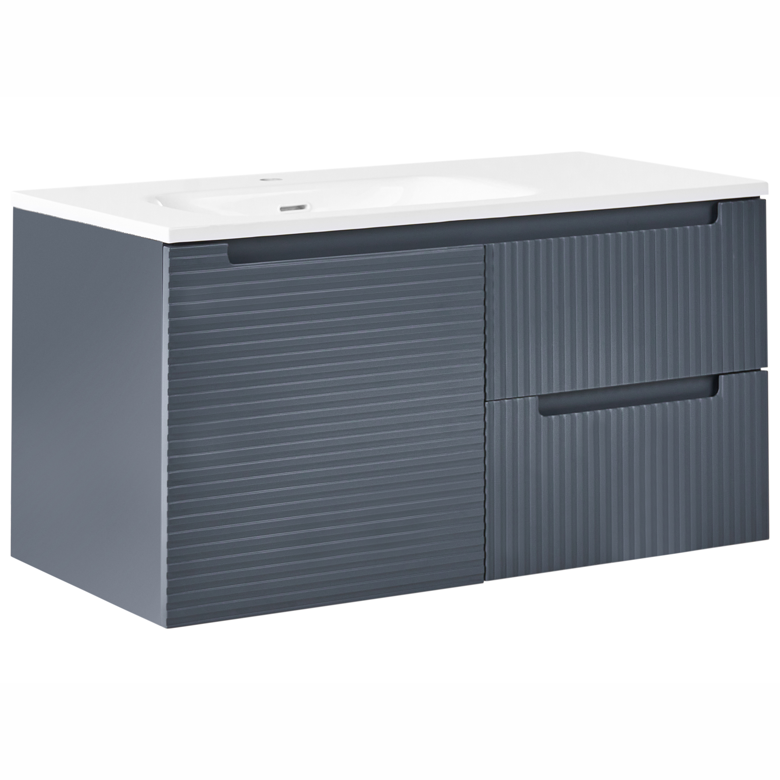 Seinäallaskaappi altaalla VALA 100 cm Grafiitinharmaa