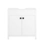 SoBuy Kylpyhuonekaappi Allaskaappi 2-ovinen puukuitulevystä valkoinen BZR98-W