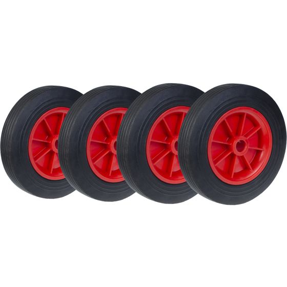 250 mm:n (10 tuuman) kumipyörillä varustettu painepesukoneen generaattori, 1 tuuman sisähalkaisija, 250 kg (4 kpl:n sarja)