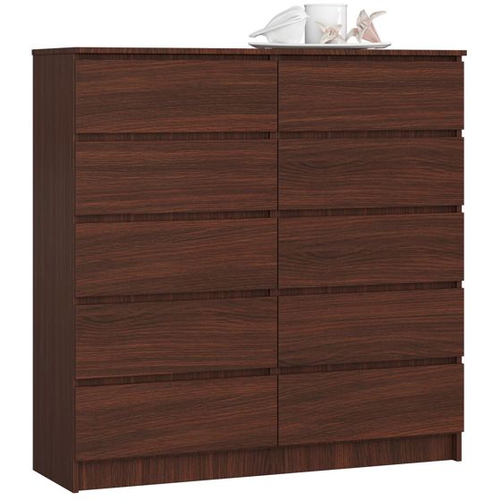 Akord Lipasto 10 Laatikkoa Wenge 120x40x121
