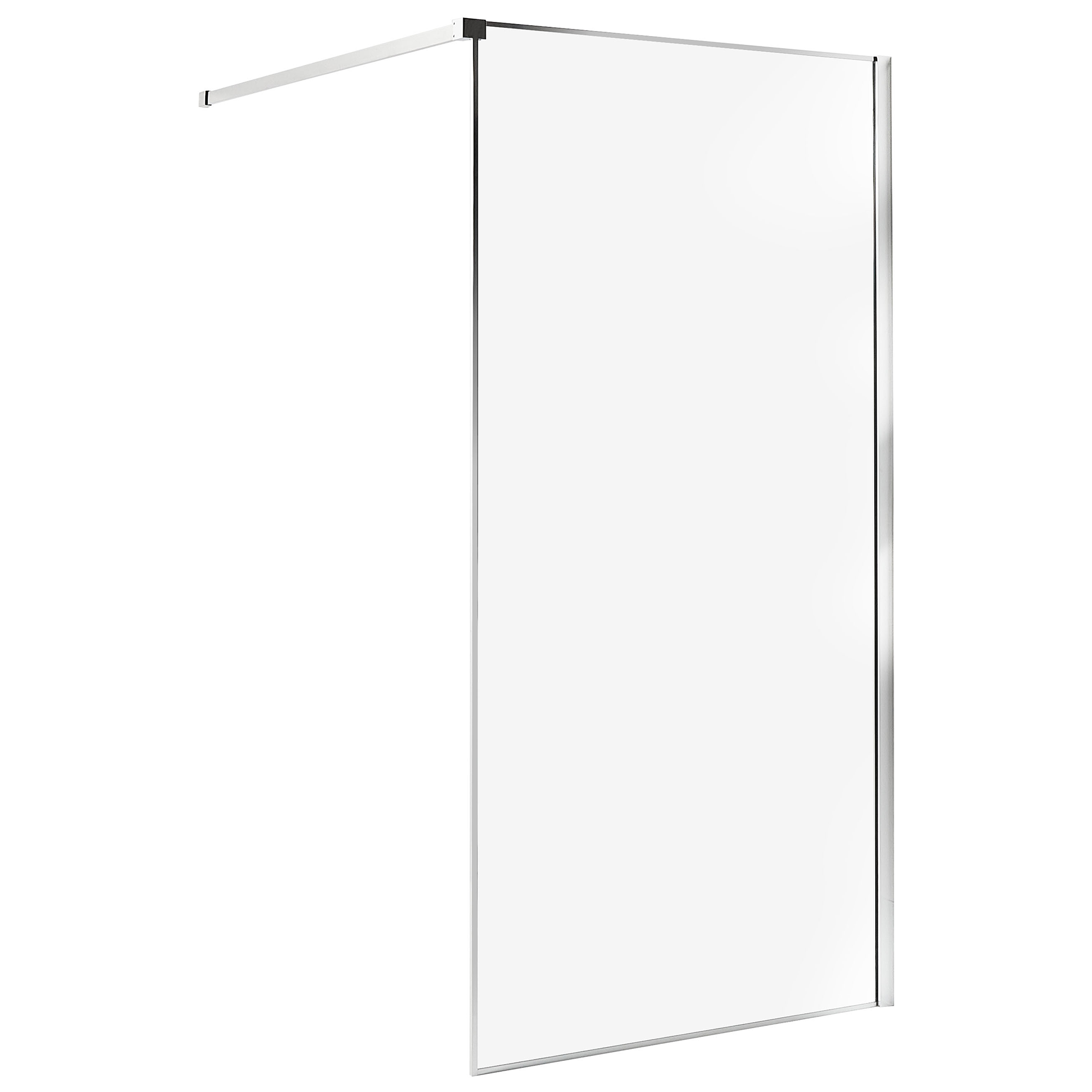 Suihkuseinä WASPAM 100 x 190 cm Hopea
