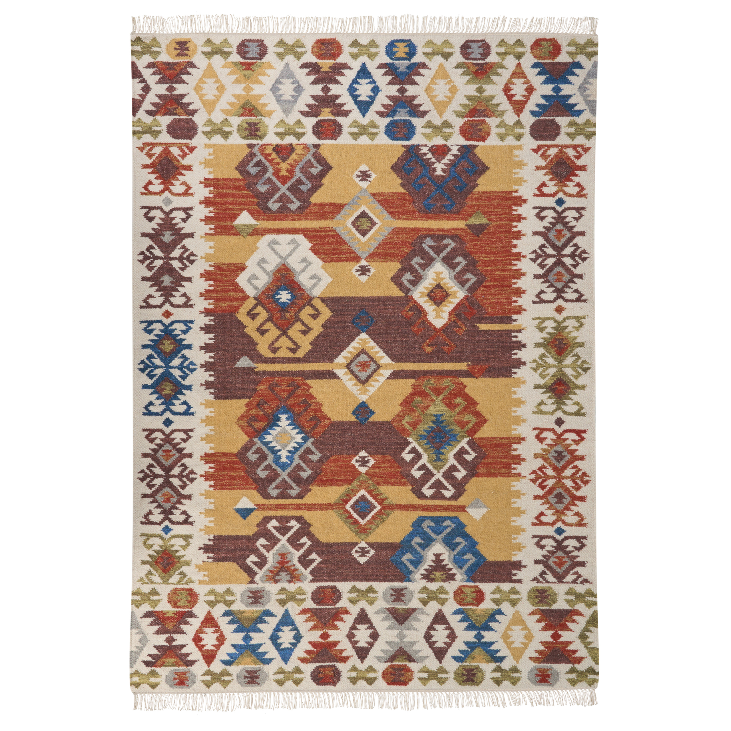 Matto VOSKETAP Monivärinen 160 x 230 cm kelim Villa