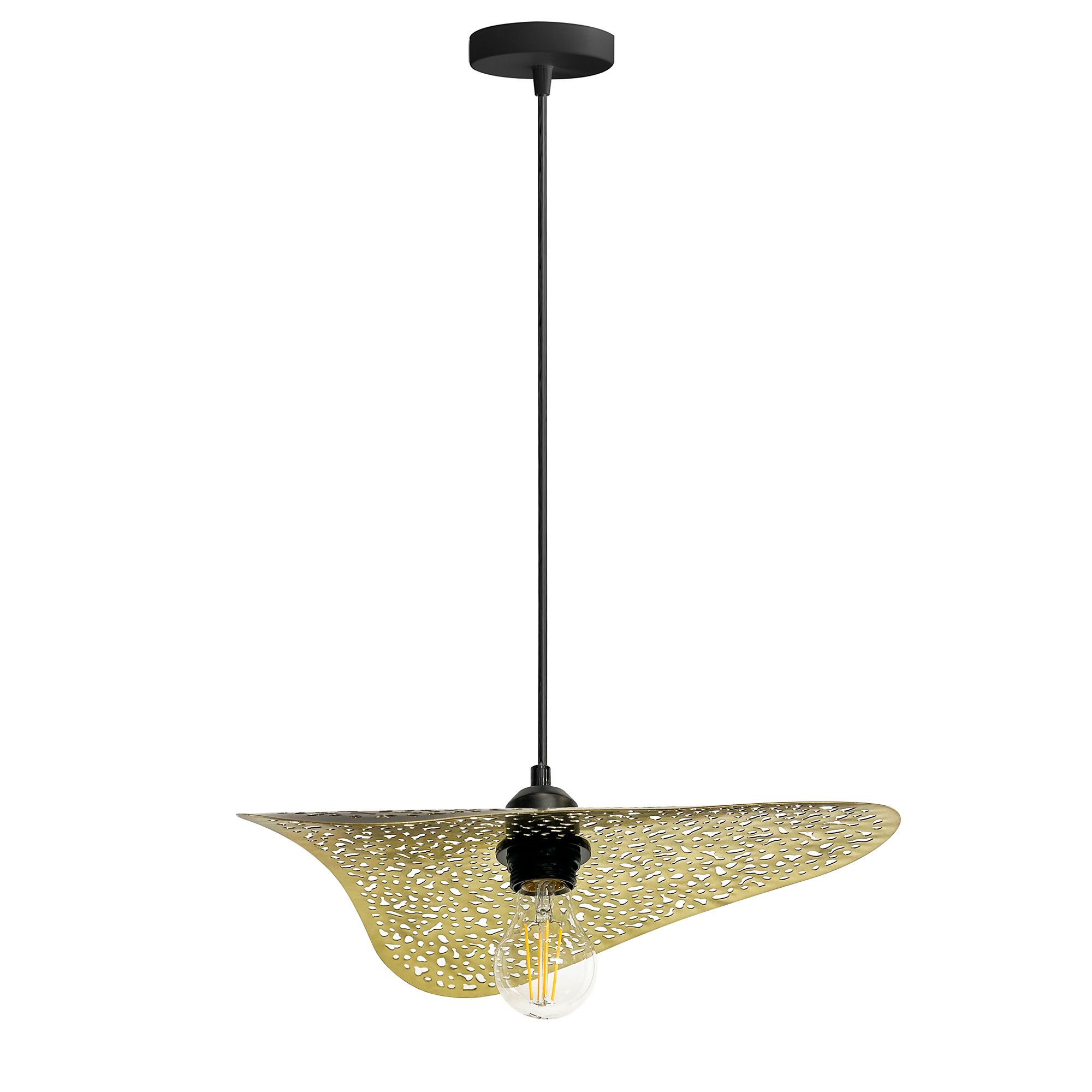TOOLIGHT riippuvalaisin APP1467-1CP Musta-kulta, 33x36x5cm