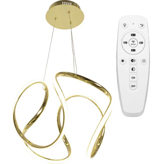 TOOLIGHT riippuva kattovalaisin APP386-CP kulta, 33,5x44,5x90cm