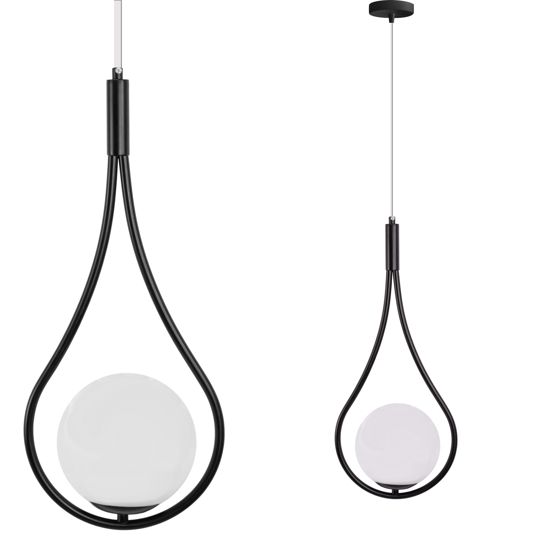 TOOLIGHT riippuva kattovalaisin G111-1W mustavalkoinen, 129x22x49cm