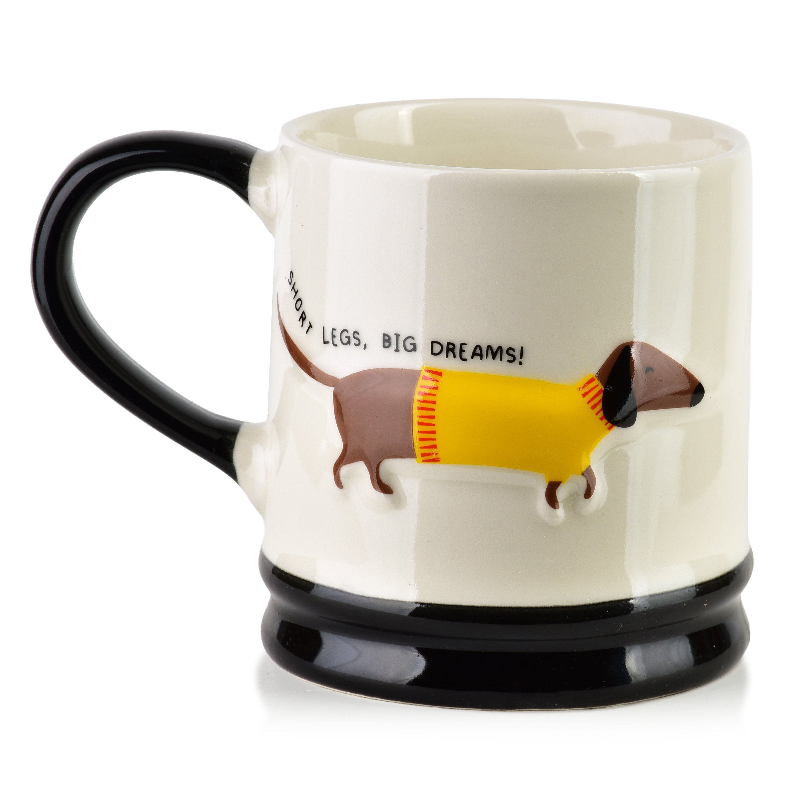 Muki posliini MONDEX DOXIE 8x12,3x9,2 cm musta 1 kpl