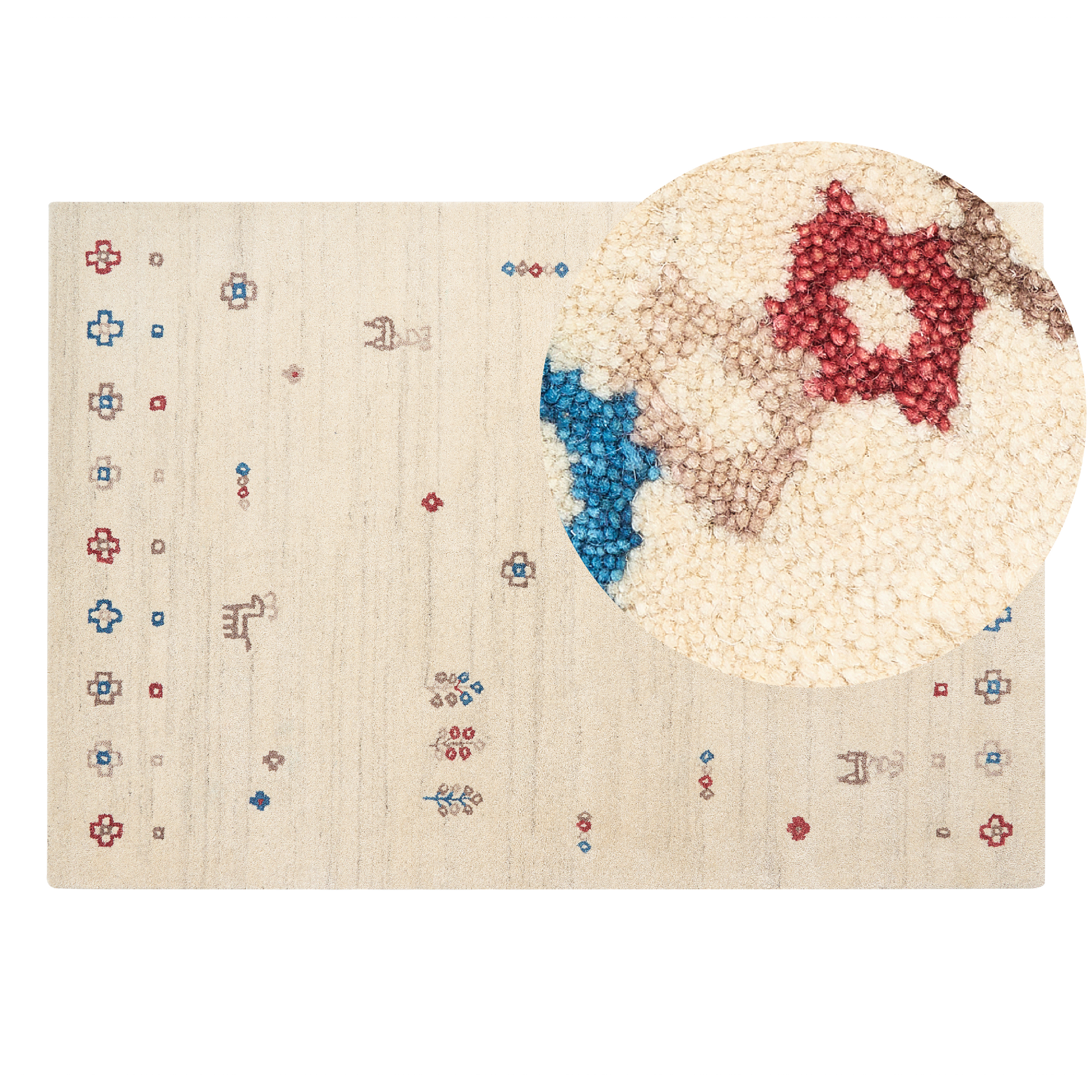 Matto SULUCA Beige 160 x 230 cm villa Gabbeh-matto