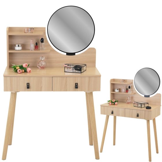 SCANDI-meikkipöytä peilillä, skandinaavista kosmetiikkaa