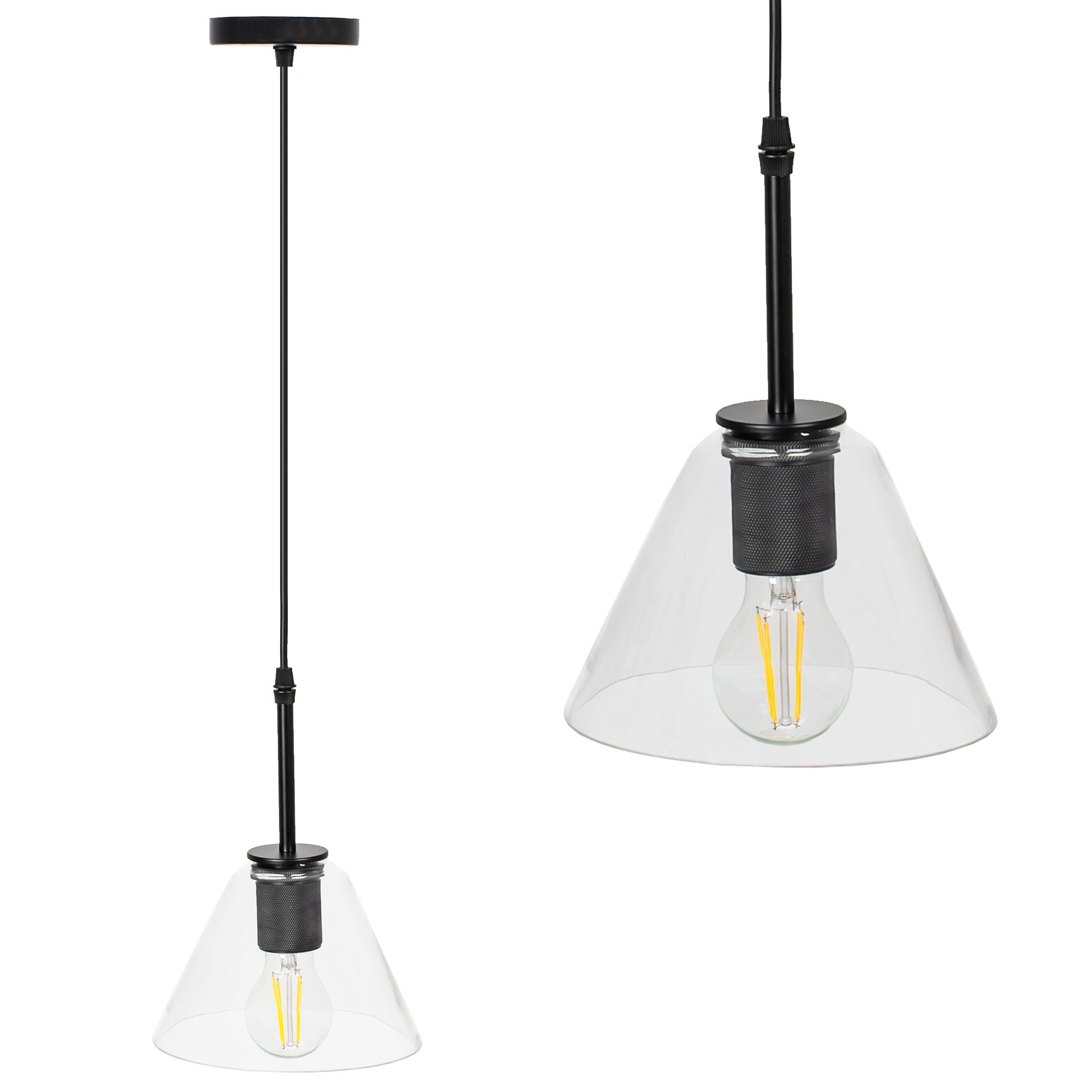 TOOLIGHT riippuvalaisin APP1178-1CP Musta, 18x18x25cm
