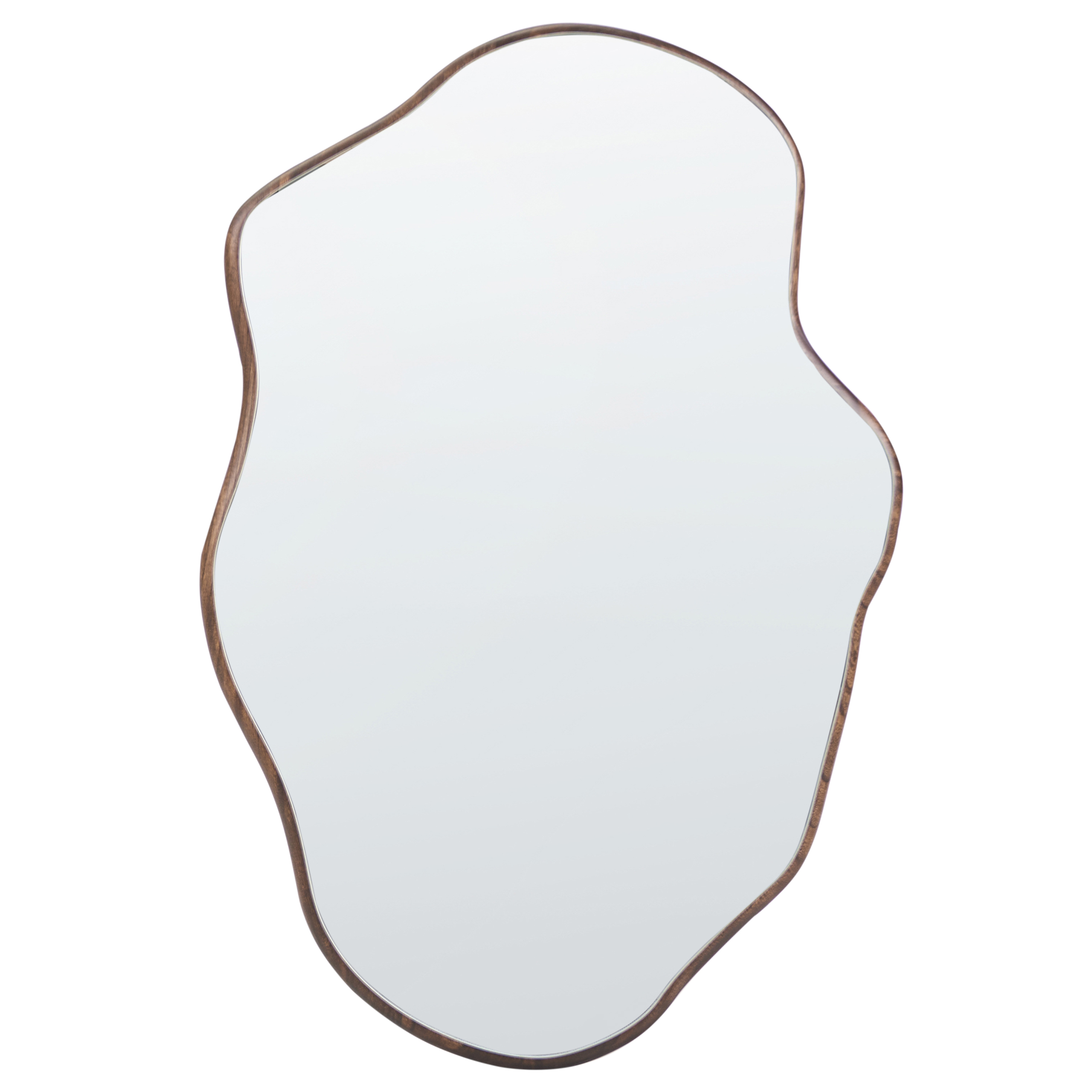 Seinäpeili MENVILLE 60 cm 90 cm Keisaripuu Ruskea