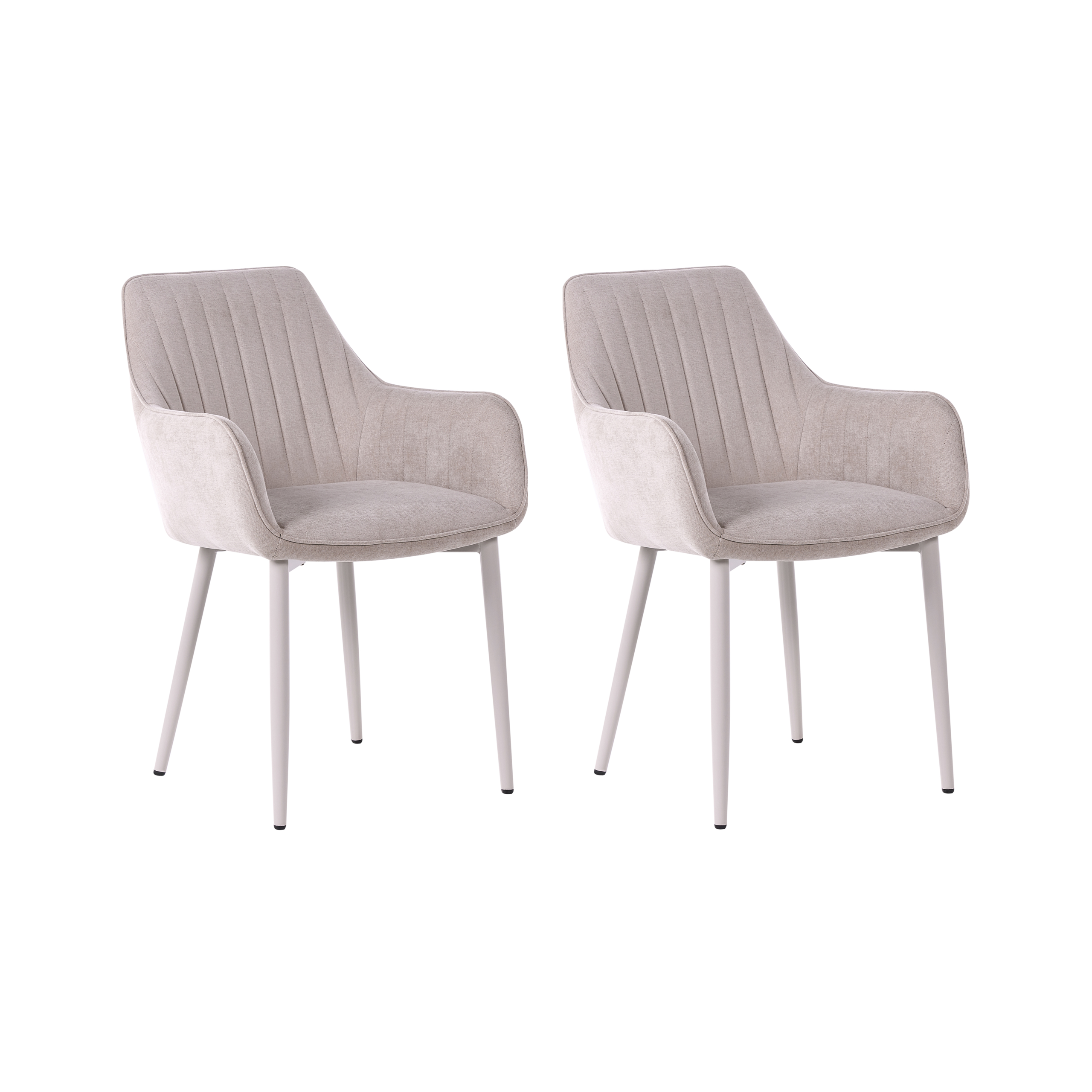 Ruokatuolisetti 2 kpl WELLSTON Kangas Beige