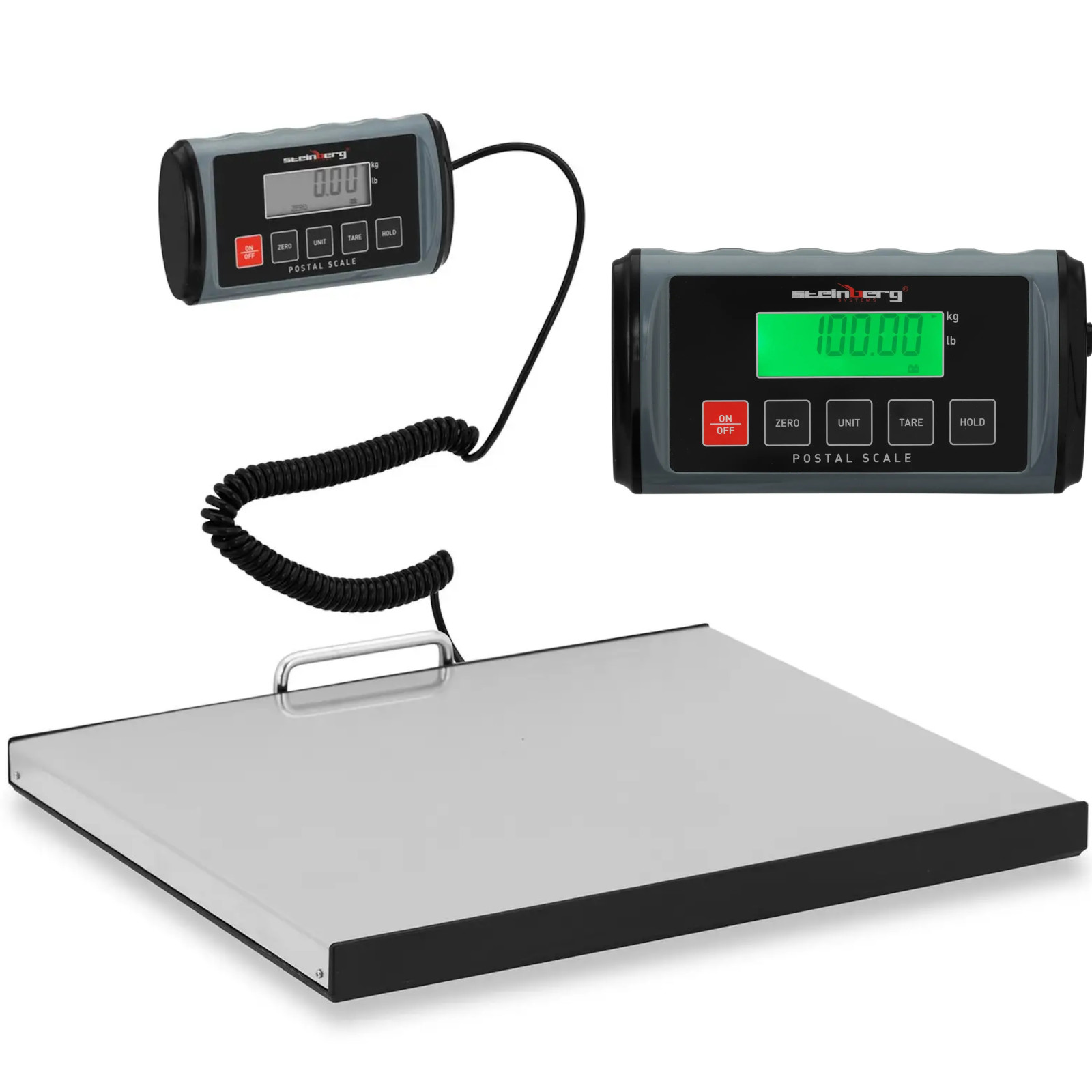 LCD-postipakettivaaka 35,5 x 40,5 cm 100 kg / 0,05 kg