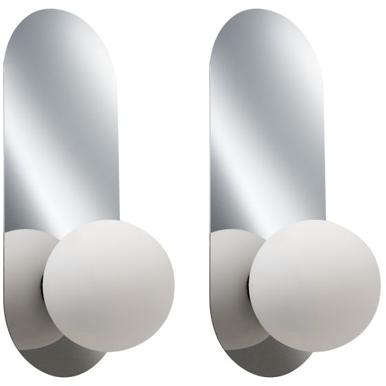 Seinävalaisinsetti 2 kpl LEISI Hopea