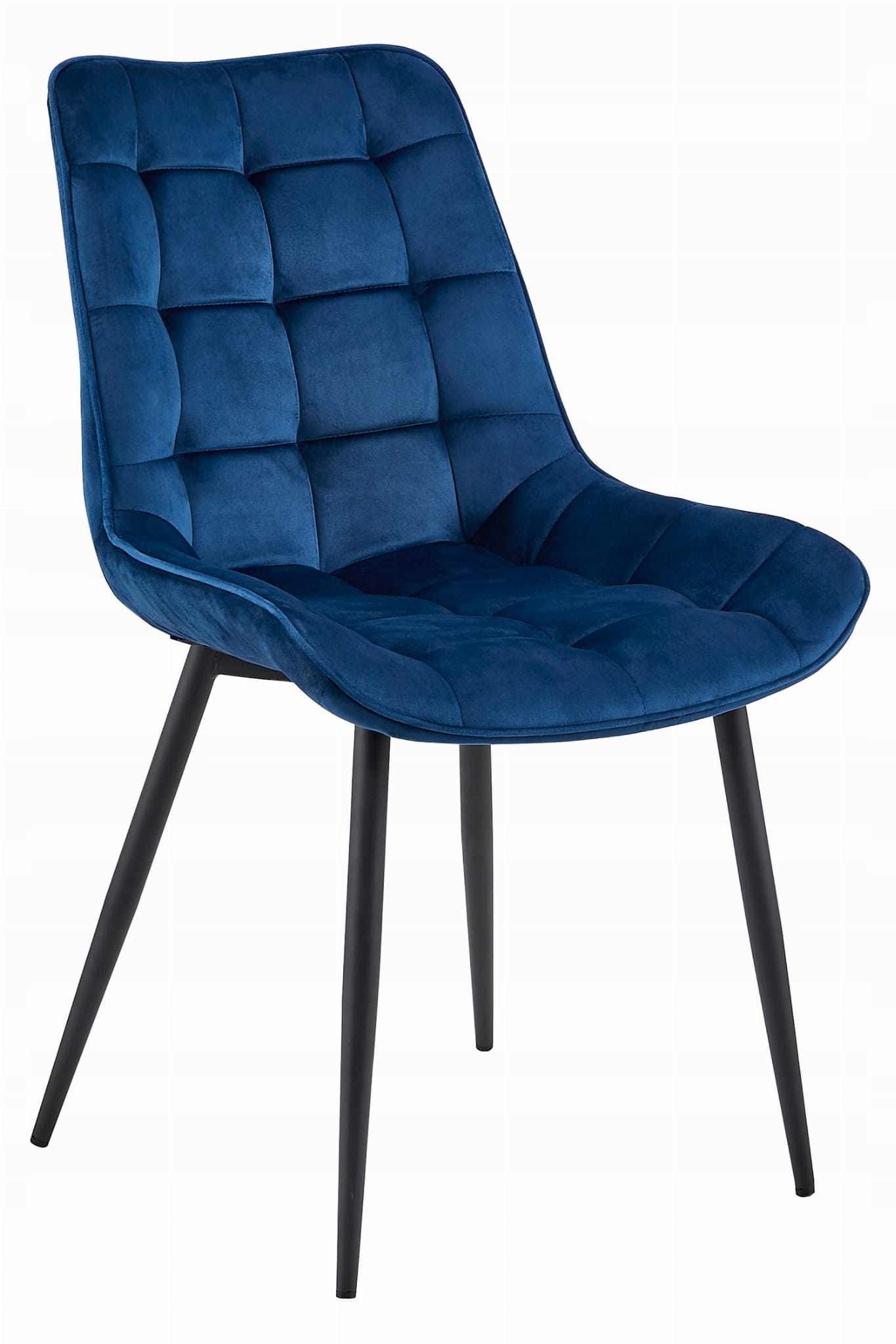 BERA-tuoli, tummansininen sametti, mustat jalat (1 kpl)