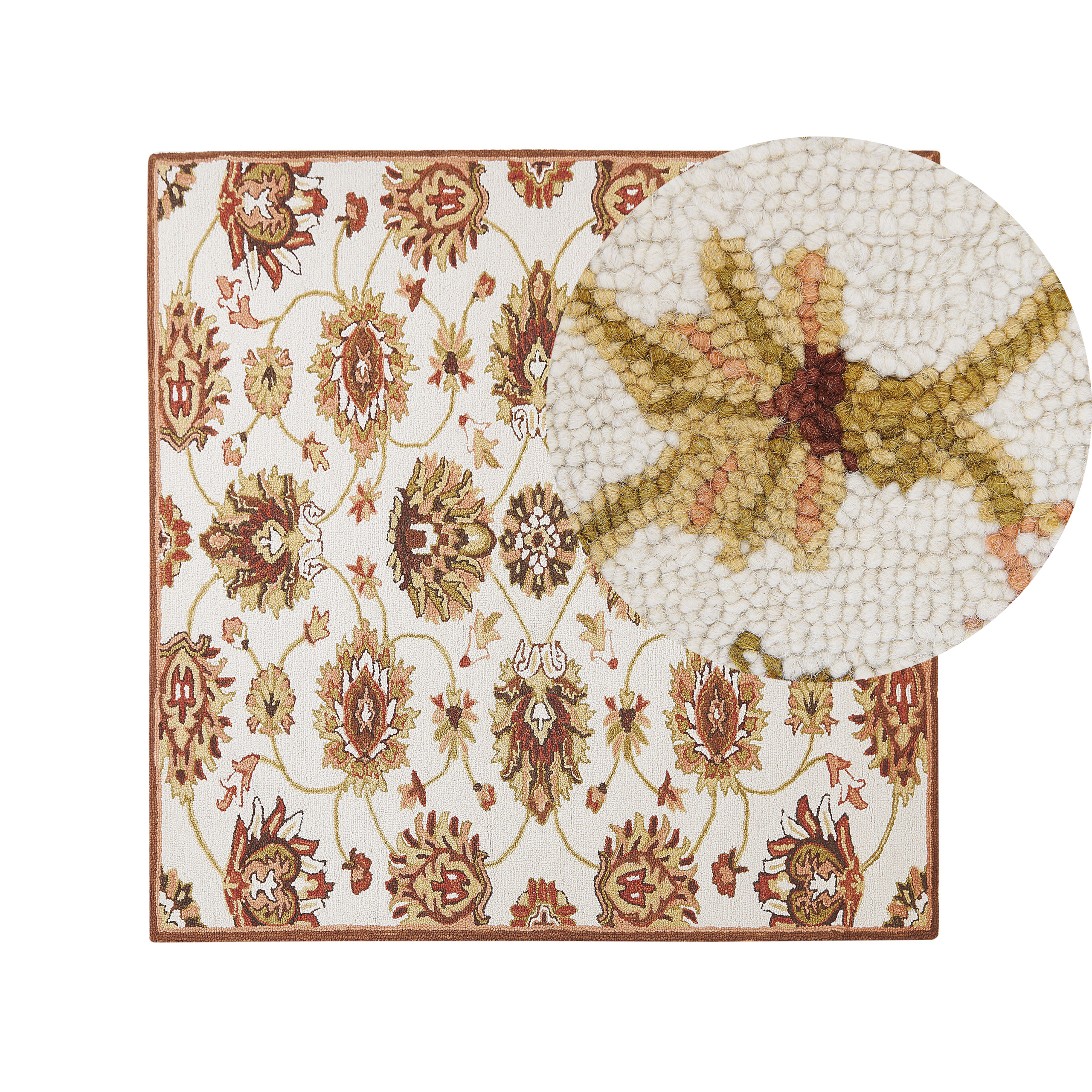 Matto EZINE Beige 200 x 200 cm Villa