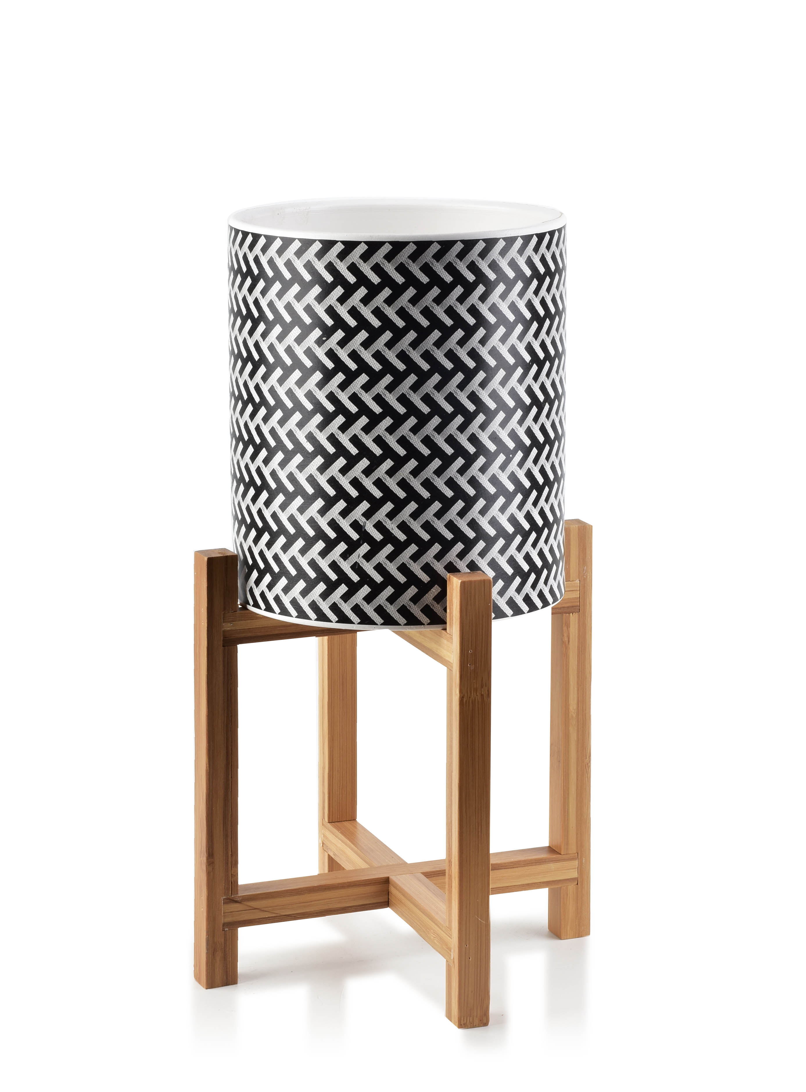 Kukkaruukku keraaminen Mondex AVA 18x18x40 cm musta 1 kpl