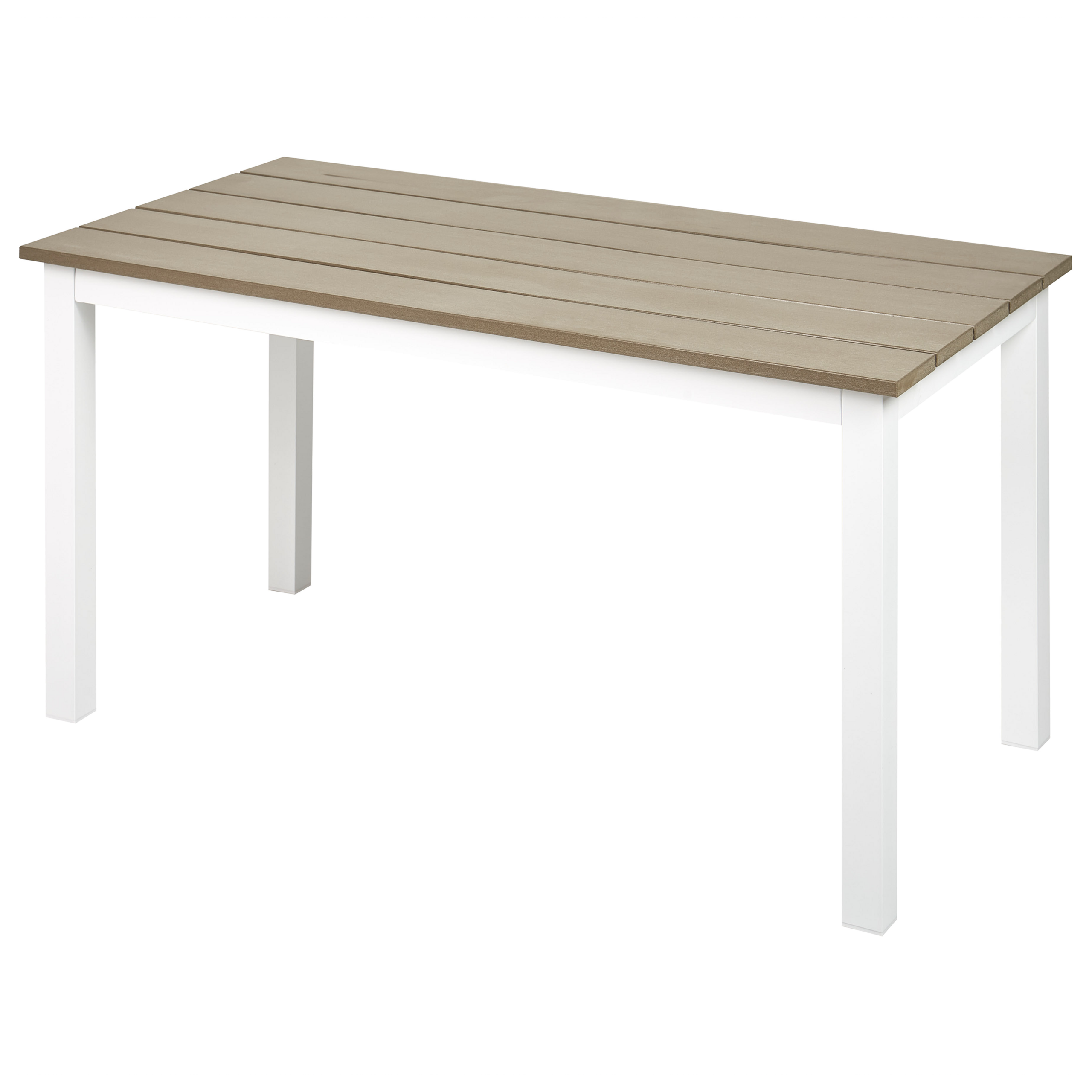 Puutarhapöytä MESSINA 100 cm 52 cm Valkoinen
