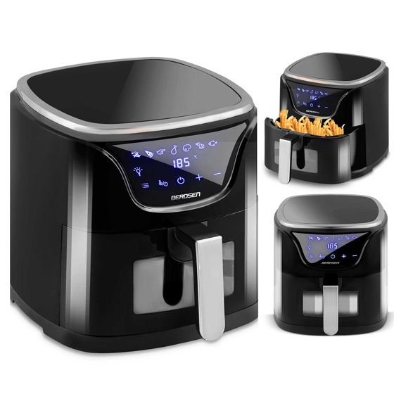 BD-652 airfryer musta ja hopea