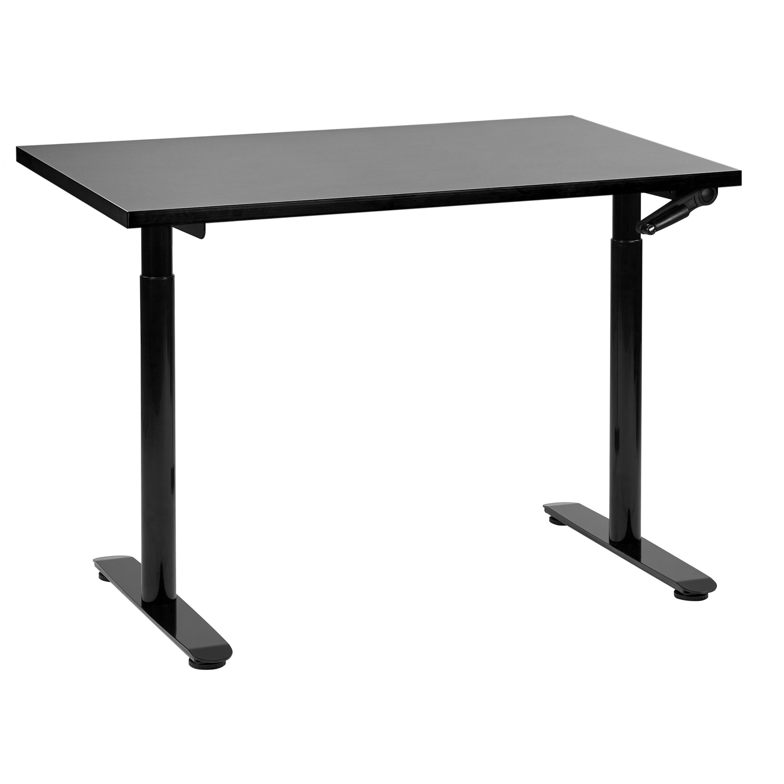 Työpöytä säädettävä DESTINAS 120 cm 72 cm Musta