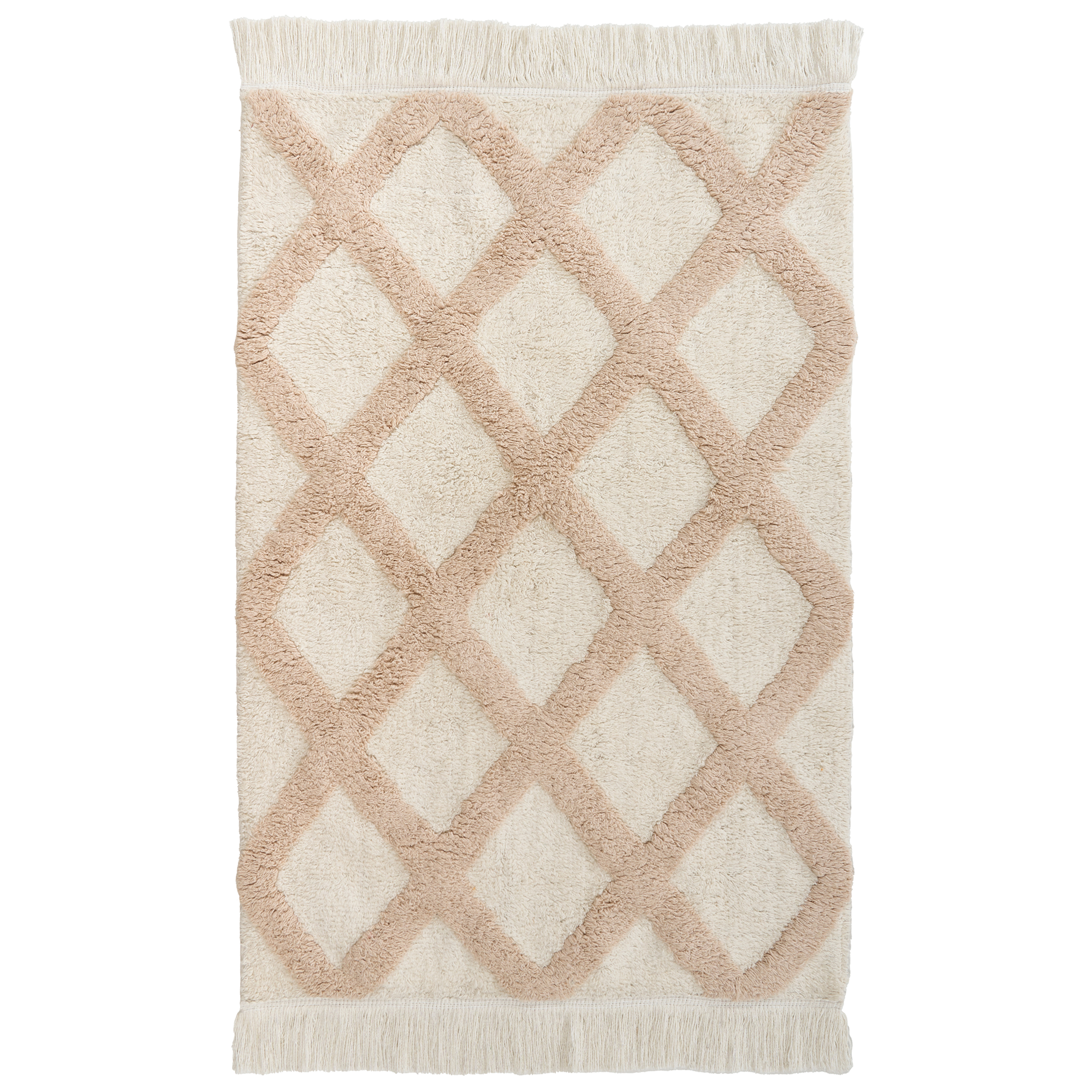 Lastenmatto PUNSARI Vaaleanbeige 60 x 90 cm Puuvilla