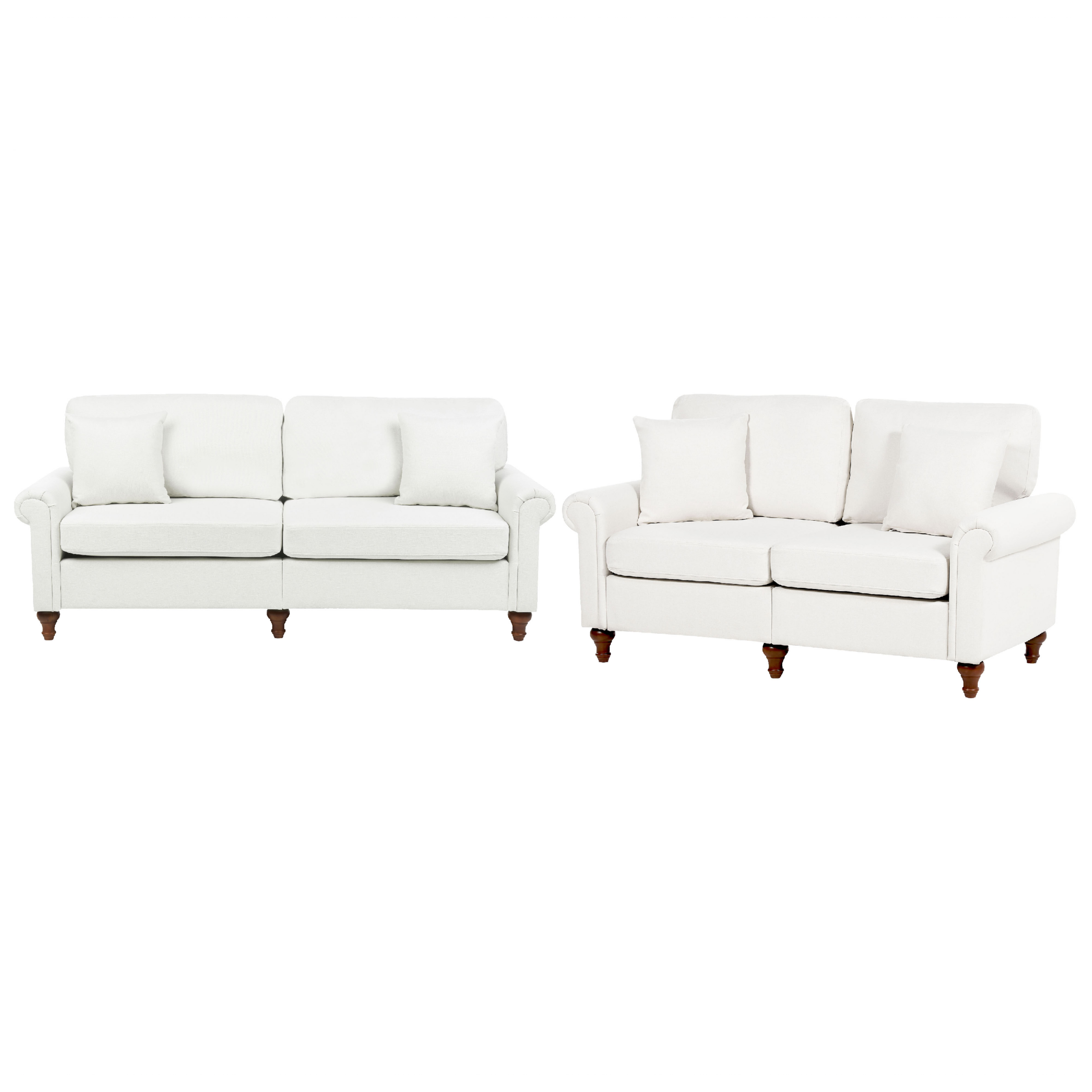 Sohvaryhmä 5-istuttava GINNERUP kangas Luonnonvalkoinen