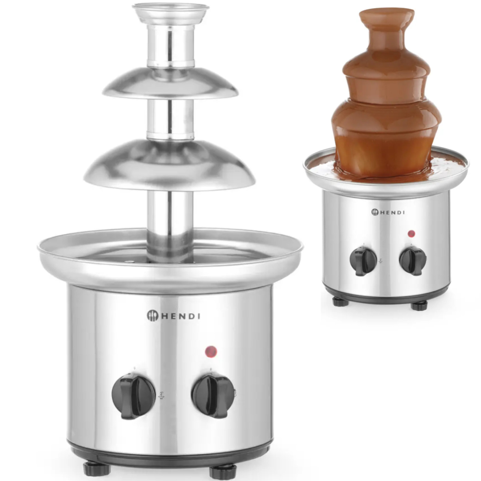Suklaafondue-suihkulähde, terästä, 170 W - Hendi 274101