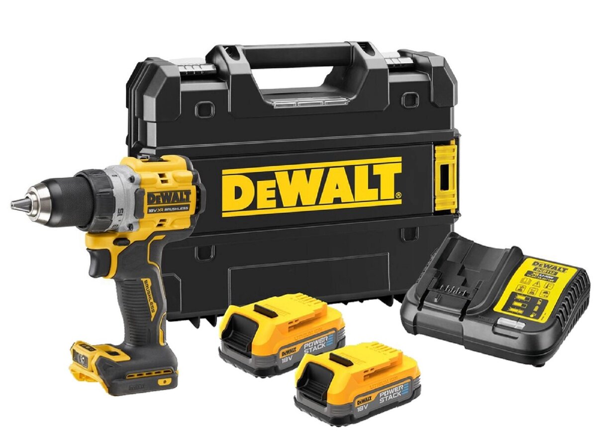 DeWalt DCD800E2T XR 18V -Akkuporakone 2x 1,7 Ah PowerStack