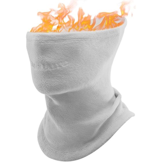 Qunature Käännettävä Talvinen Fleece-kauluri Harmaa