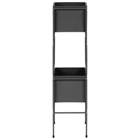 Kukkateline COTINUS metalli 20 cm Musta