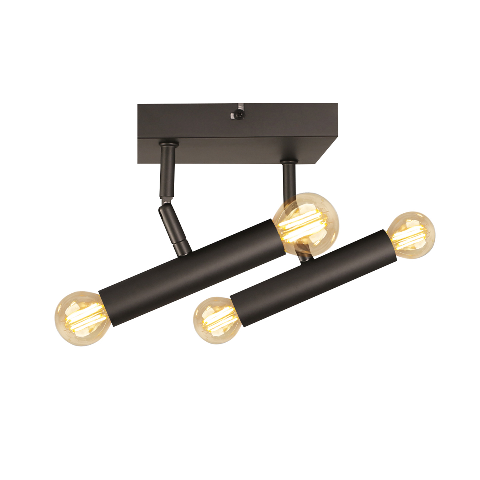 NETTLIFE - kattovalaisin, E14Vintage - harmaa, pyörivä, metallinen, seinävalaisin, eteiseen, olohuoneeseen, makuuhuoneeseen - ei, lamppua