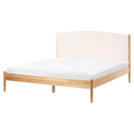 Sänky mänty CLAIRAC 160 x 200 cm Vaaleanruskea