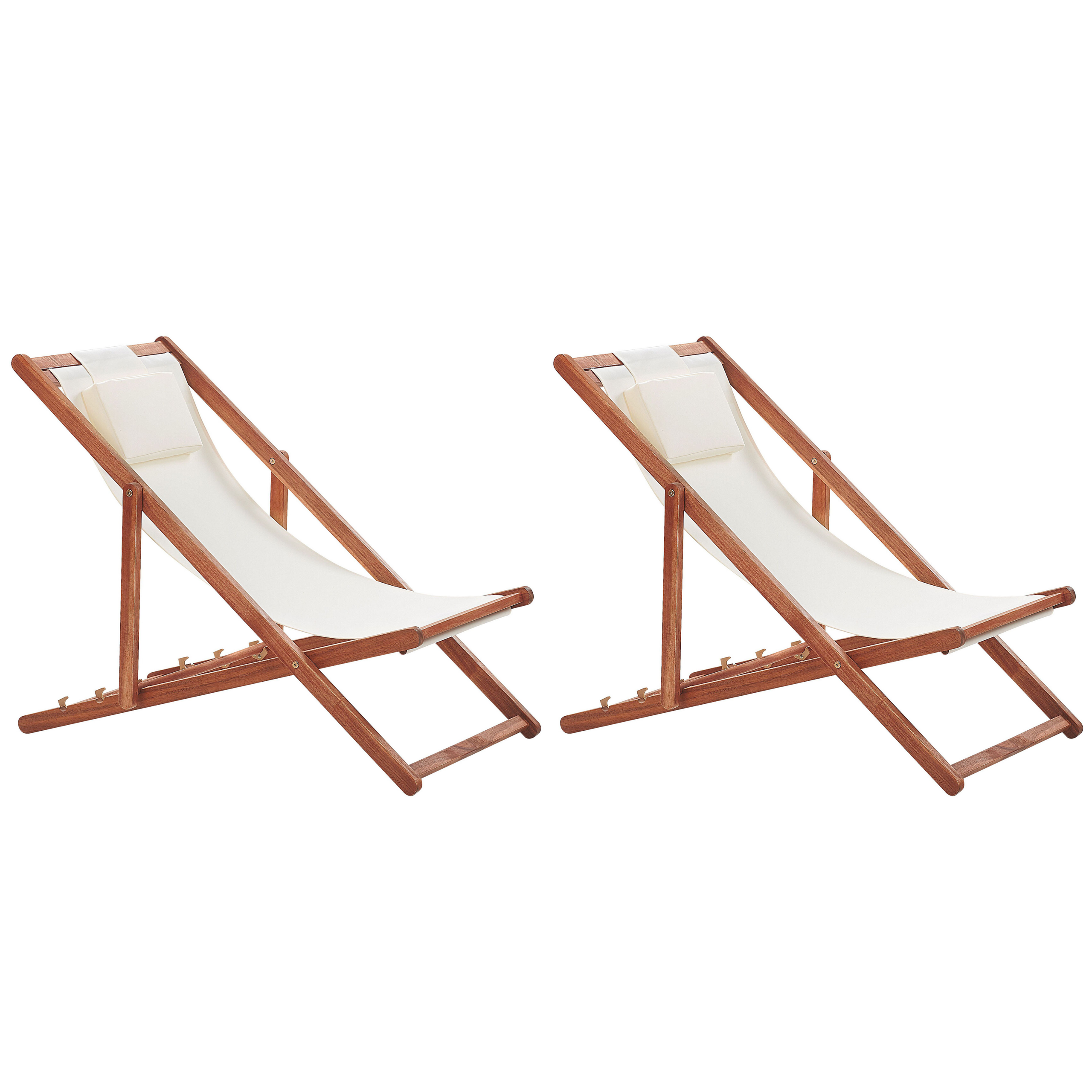 Taitettava aurinkotuolisetti 2 kpl AVELLINO vaihtokankailla akaasia Tummanruskea