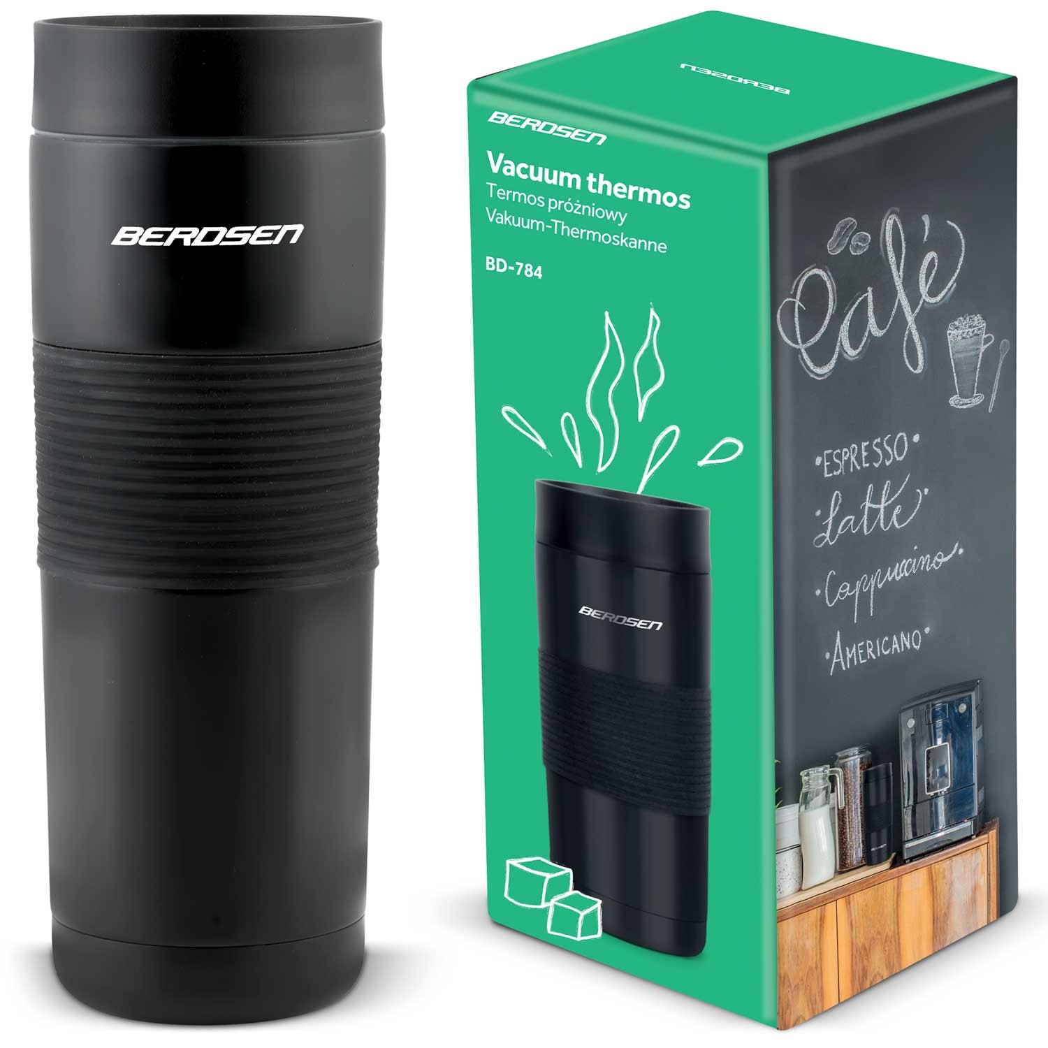 Tyhjiötermos 590 ml BD-784 musta