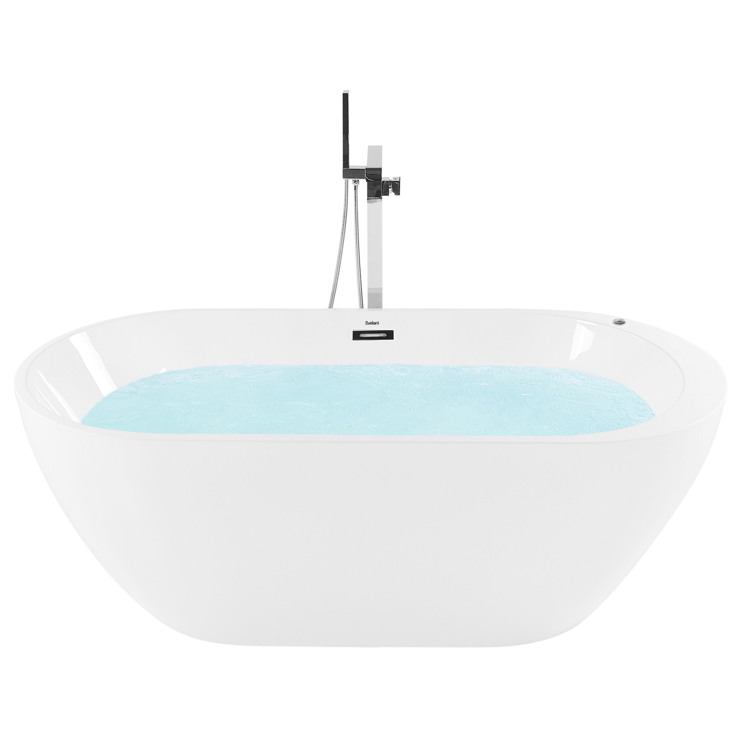 Vapaasti seisova poreamme LED-valolla NEVIS 170 x 80 cm Valkoinen