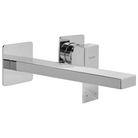 Seinään kiinnitettävä pesuallashana ANTOFAGASTA messinki Hopea