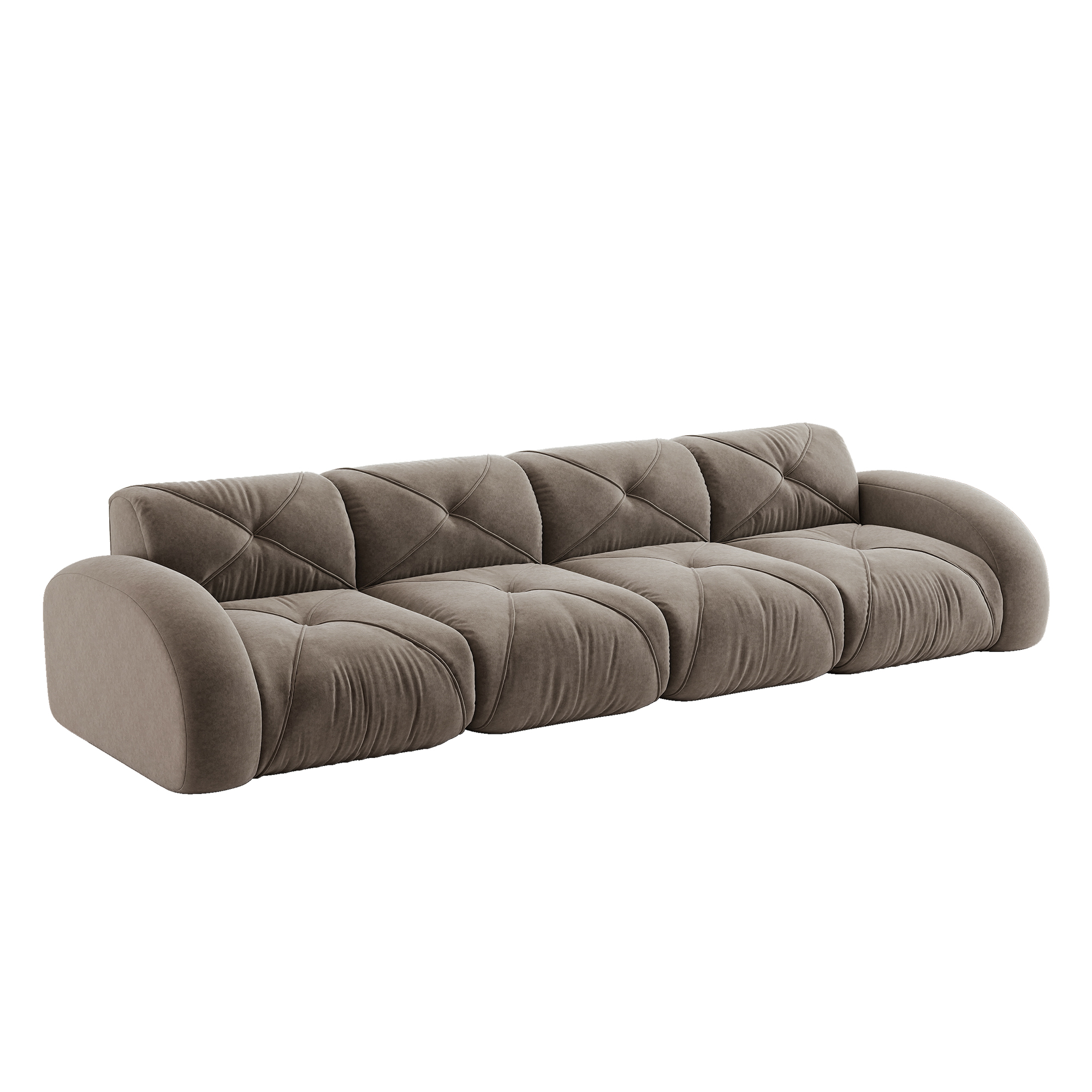 moduulisohva 4-paikkainen taupe chenille skandinaavinen rutschfest
