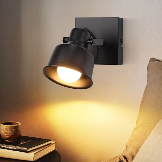 NETTLIFE Kattospotti, 1 liekki, vintage - seinävalaisin, E14, korkealaatuinen, retrohenkinen, säädettävä 350°, MAX. 40W