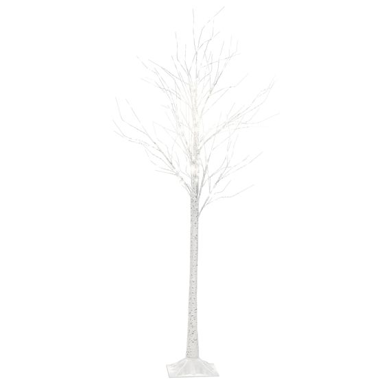 Ulkokoriste LED-valo LAPPI Joulukuusi 190 cm Valkoinen