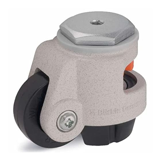 Tasoitussarja HRIG-POA 63G 63mm kääntyvä kierteitetty pultinreikä M12x15mm kääntöpyörä M12x15mm pyörän kanssa