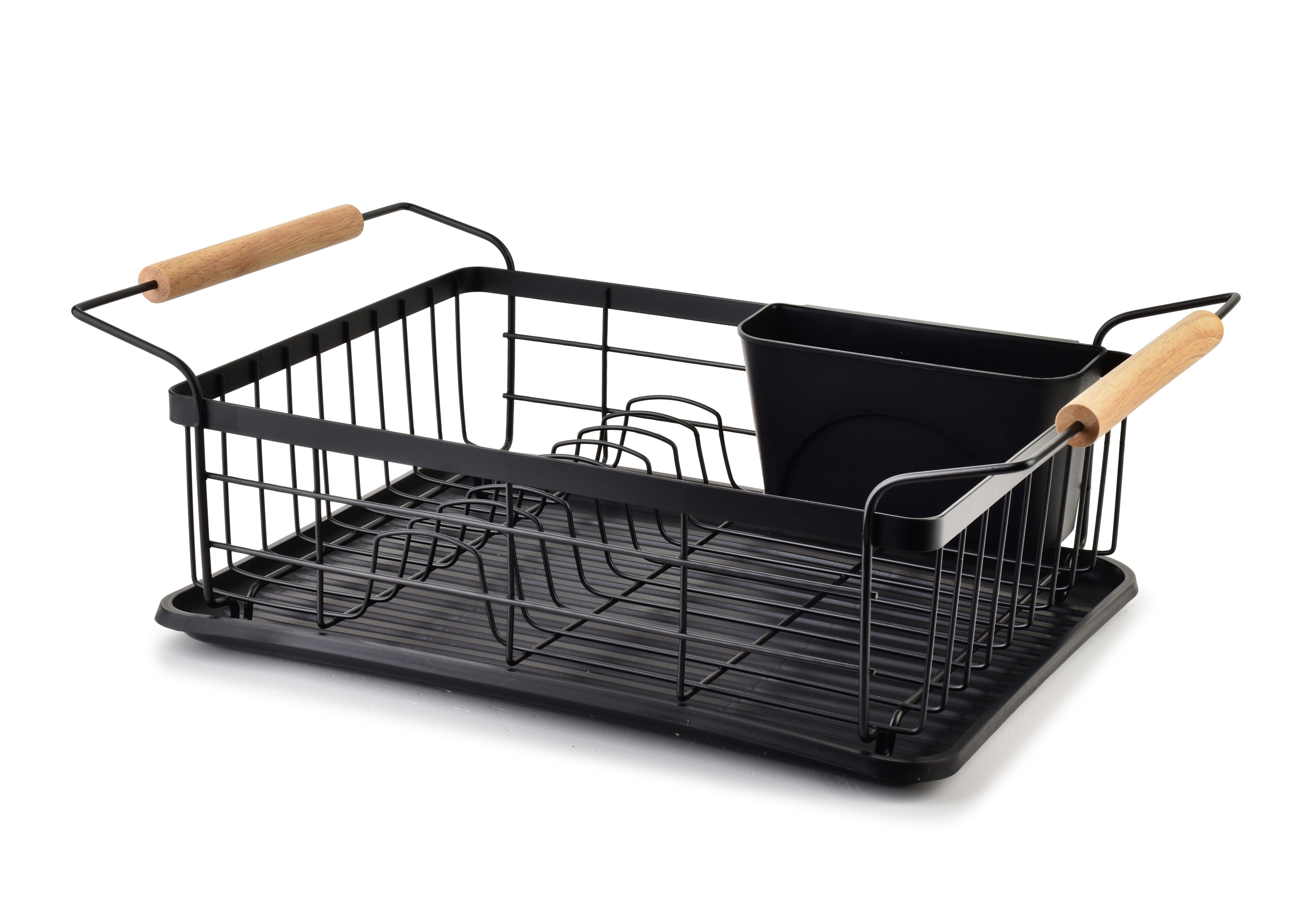 Astiankuivausteline metalli BASIC KITCHEN 50,5x29,8x16,5 cm musta 1 kpl