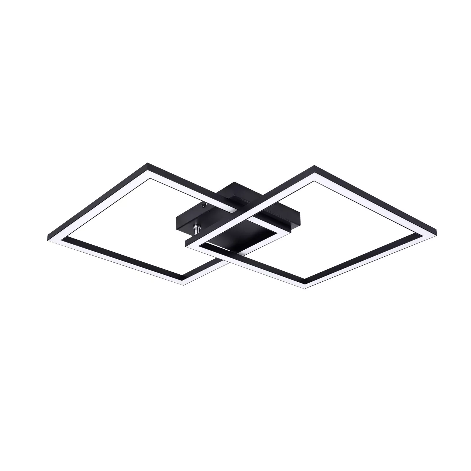 NETTLIFE Kattovalaisin, olohuoneeseen, LED, lämmin valkoinen, musta, 3000 K, moderni, kulmikas, 24 W