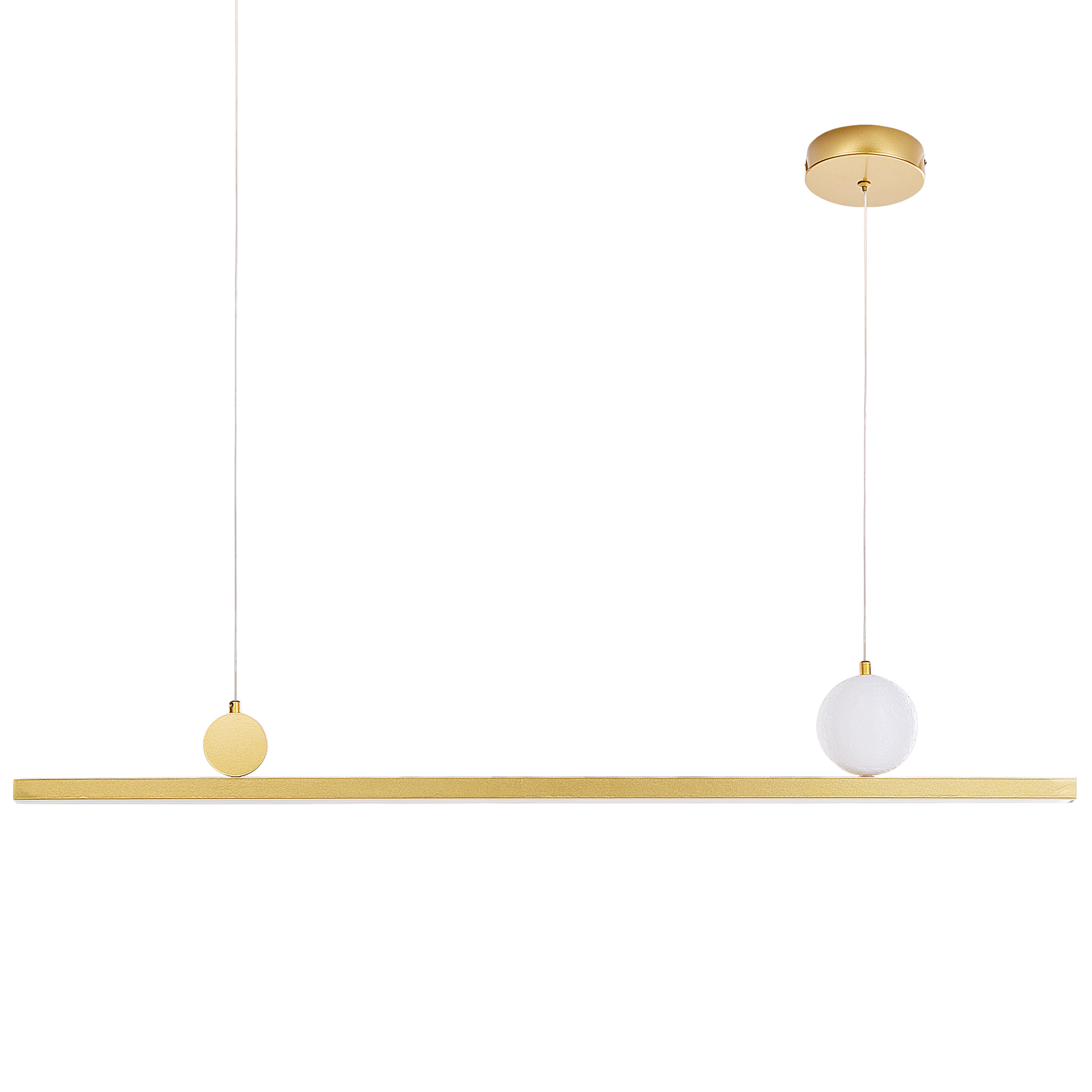LED-riippuvalaisin ALWAND metalli Kulta