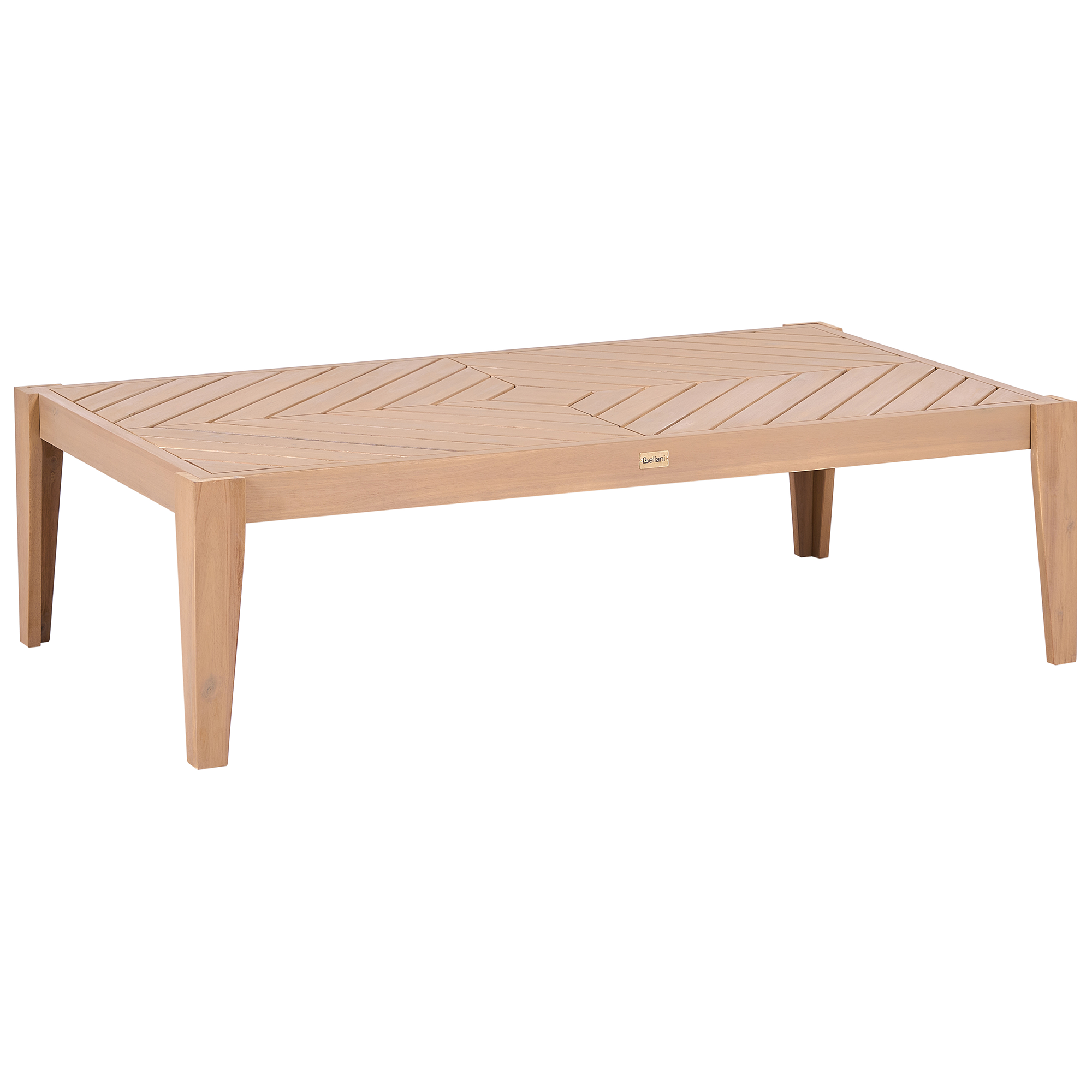Ulkosohvapöytä RIVELLO 123 cm 68 cm Akaasia Vaaleanruskea