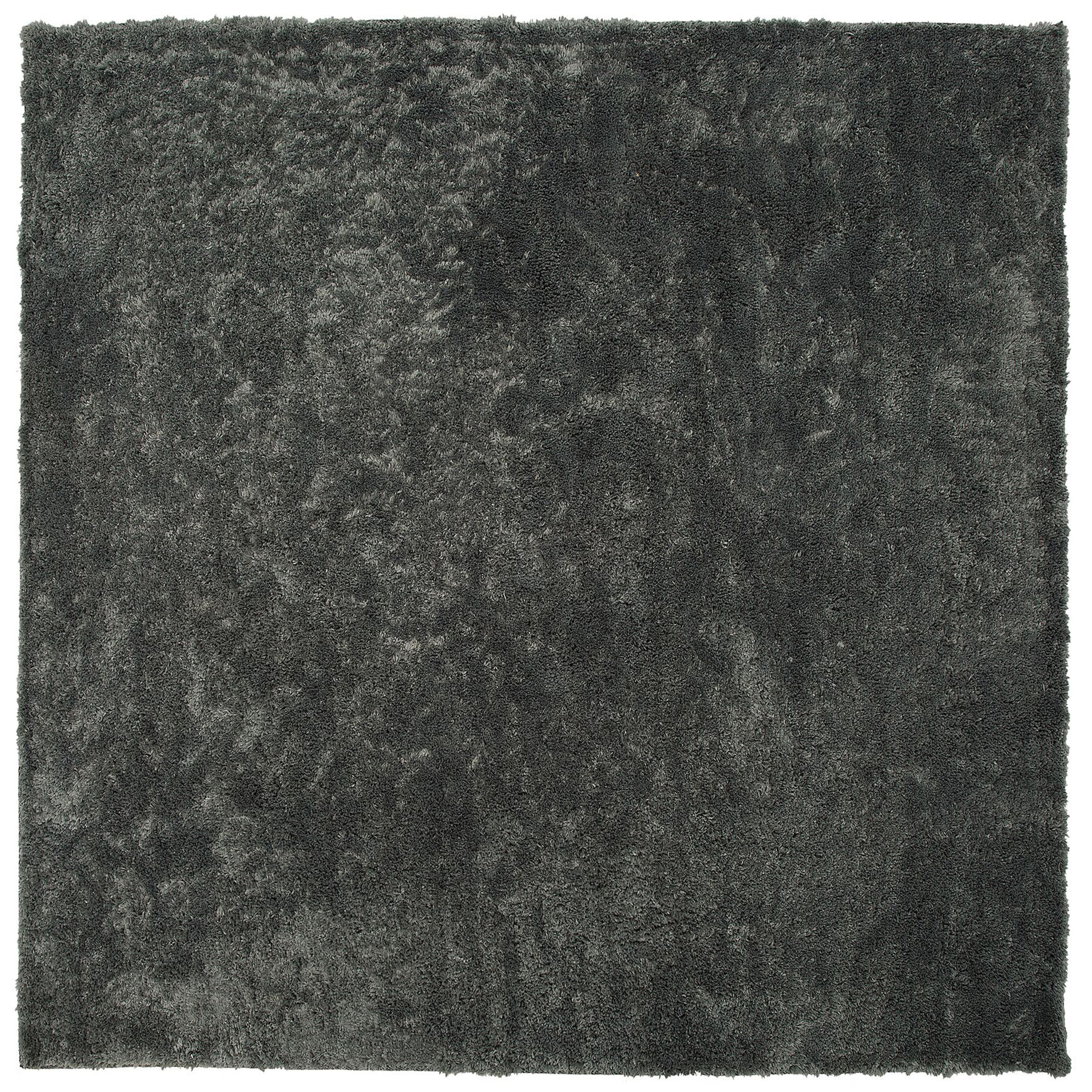Korkeanukkainen matto EVREN Tummanharmaa 200 x 200 cm