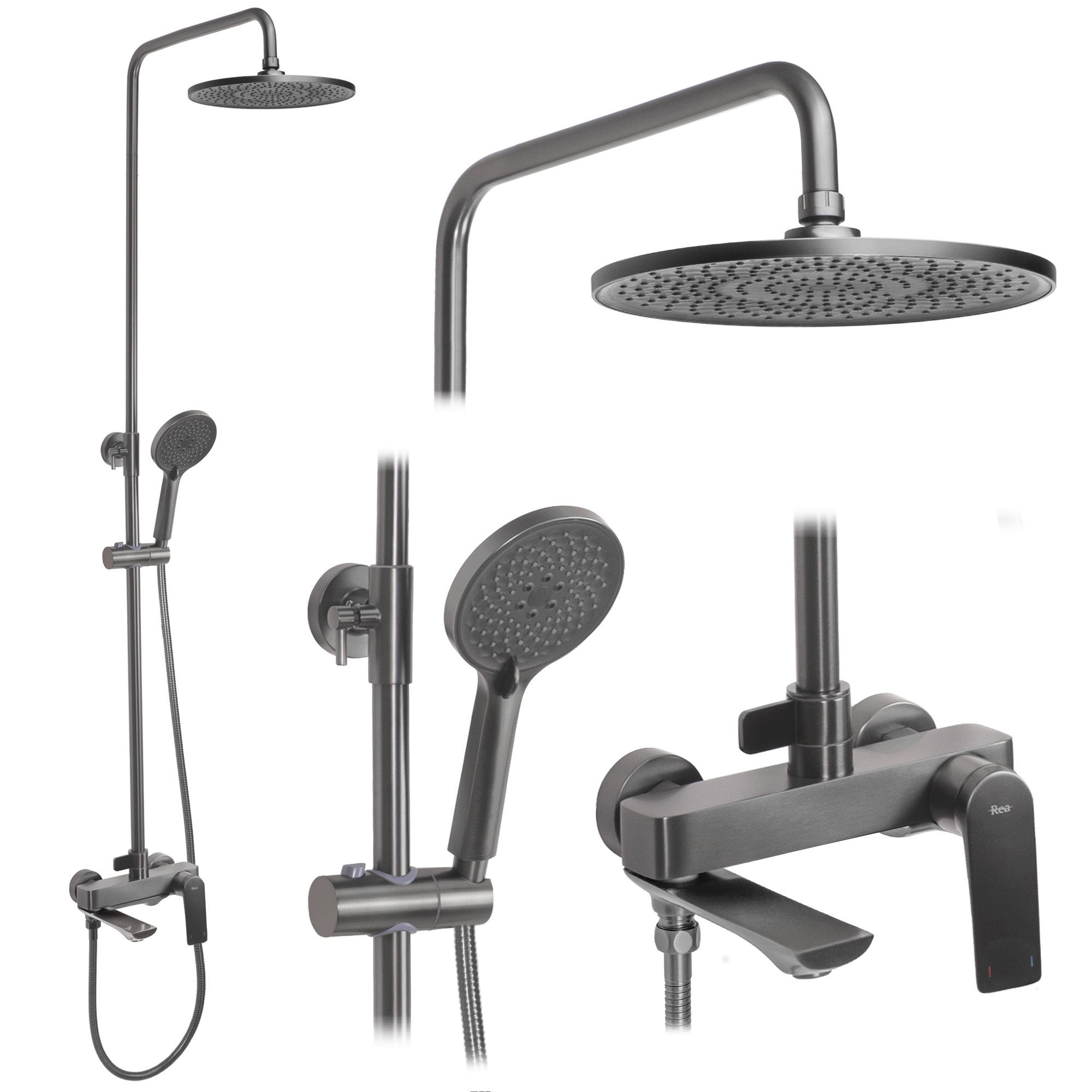 REA suihkusetti AVALON titaani, 50X23X153CM