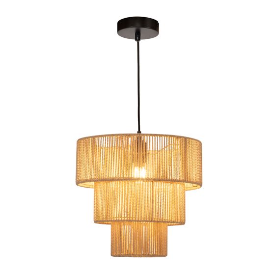 NETTLIFE riippuvalaisin, ruokapöytä, riippuvalaisin, olohuone, boheemi, rottinki, riippuvalaisin, Ø35cm, riippuva, 1 lamppu