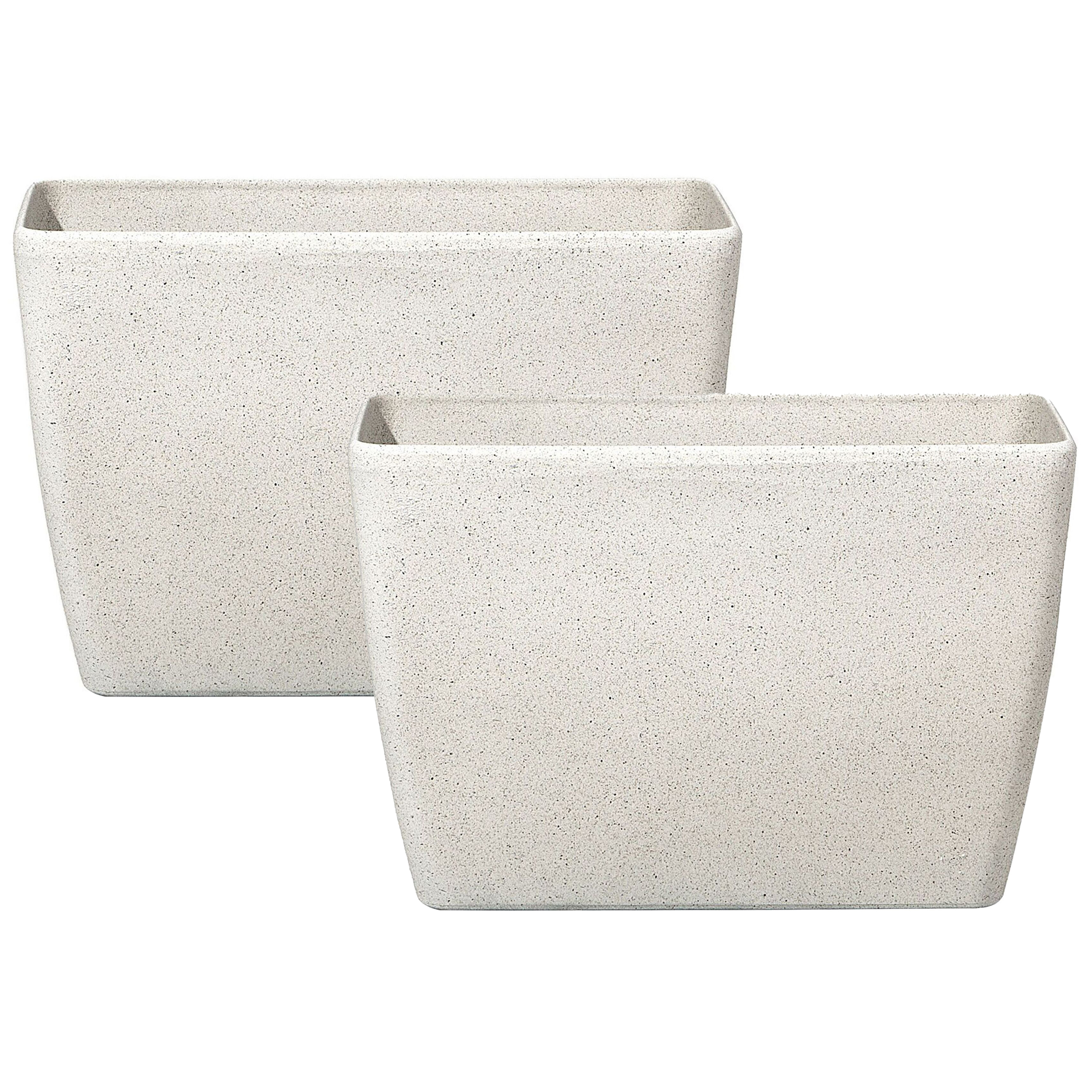 Kukkaruukkusetti 2 kpl BARIS 60 cm Beige